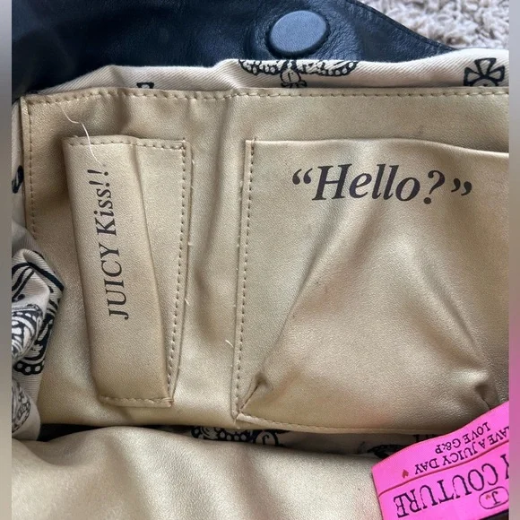 Juicy Couture Vintage Lambskin Shoulder Bag with Brass Accents - Picture 6 of 7